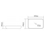 Накладной умывальник Mexen Akra 24024600